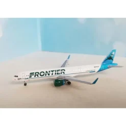 Airplane Model*AeroClassics AC411271 1:400 Frontier Airbus A321neo N607FR - Miniature Marvels: Airplane Models & Painted Dice