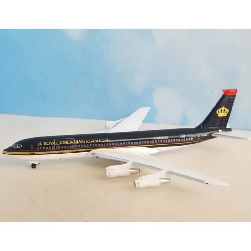 Airplane Model*Aeroclassics AC411225 1:400 Royal Jordanian Boeing 707-320C JY-AJK - Miniature Marvels: Airplane Models & Painted Dice
