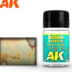 Paint<AFV Series: Worn Effects Acrylic Fluid LTG AK-088 - Miniature Marvels: Airplane Models & Painted Dice