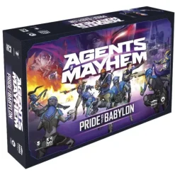 Board Game<Agents of Mayhem: Pride of Babylon AYG AOA1000 - Miniature Marvels: Airplane Models & Painted Dice