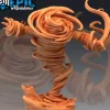 Miniature<Air Elemental Prime - Miniature Marvels: Airplane Models & Painted Dice