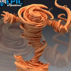 Miniature<Air Elemental Prime - Miniature Marvels: Airplane Models & Painted Dice