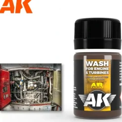 Paint<Air Series: Aircraft Engine Wash LTG AK-2033 - Miniature Marvels: Airplane Models & Painted Dice