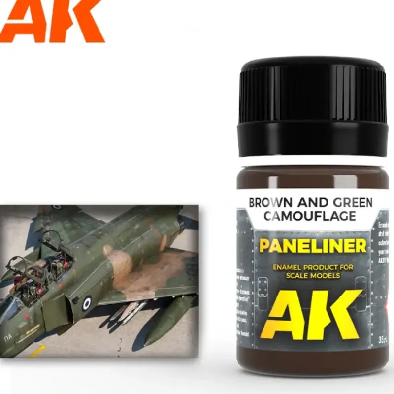 Paint<Air Series: Brown and Green Camouflage 35ml LTG AK-2071 - Miniature Marvels: Airplane Models & Painted Dice
