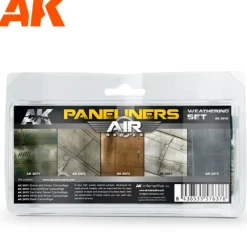 Paint<Air Series: Paneliners Weathering Set Combo LTG AK-2070 - Miniature Marvels: Airplane Models & Painted Dice