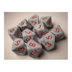 Dice<Air: Speckled d10 Dice Set (10's) CHX 25100 - Miniature Marvels: Airplane Models & Painted Dice