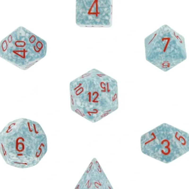 Dice<Air: Speckled Polyhedral Dice Set (7's) CHX 25300 - Miniature Marvels: Airplane Models & Painted Dice