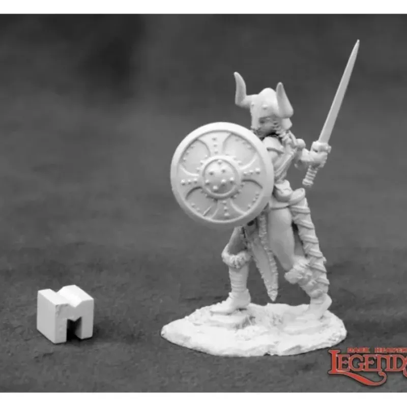 Miniature<Alena Frostblade, Female Barbarian: Dark Heaven Legends RPR 03931 - Miniature Marvels: Airplane Models & Painted Dice
