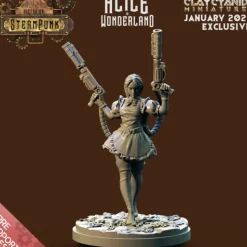 Miniature<Alice In Wonderland - Miniature Marvels: Airplane Models & Painted Dice