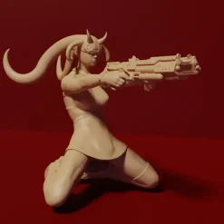 Miniature<Alien, Double Gun - Miniature Marvels: Airplane Models & Painted Dice