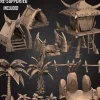 Shop All*Amazon Village - Miniature Marvels: Airplane Models & Painted Dice