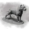 Miniature<American Bull 32mm - Miniature Marvels: Airplane Models & Painted Dice