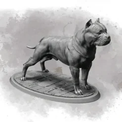 Miniature<American Bull 32mm - Miniature Marvels: Airplane Models & Painted Dice