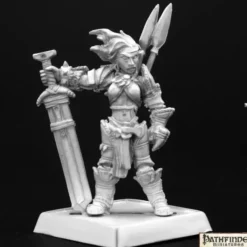 Miniature<Amiri, Iconic Female Human Barbarian: Pathfinder RPR 60003 - Miniature Marvels: Airplane Models & Painted Dice