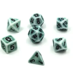 Shop All*Ancient Pine Dice w/Black Numbers - Miniature Marvels: Airplane Models & Painted Dice