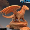 Miniature<Ancient Red Dragon - Miniature Marvels: Airplane Models & Painted Dice