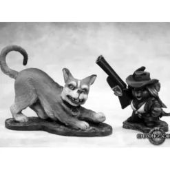 Miniature<Angela and Scooter, Mousling Cowgirl and Trusty Hound: Chronoscope RPR 50285 - Miniature Marvels: Airplane Models & Painted Dice