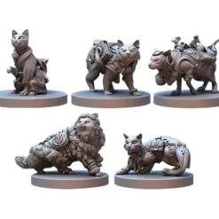 Shop All*Animal Adventures: Secrets of Gullet Cove - Cats of Gullet Cove - Miniature Marvels: Airplane Models & Painted Dice