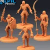 Miniature<Animated Armor Set - Miniature Marvels: Airplane Models & Painted Dice
