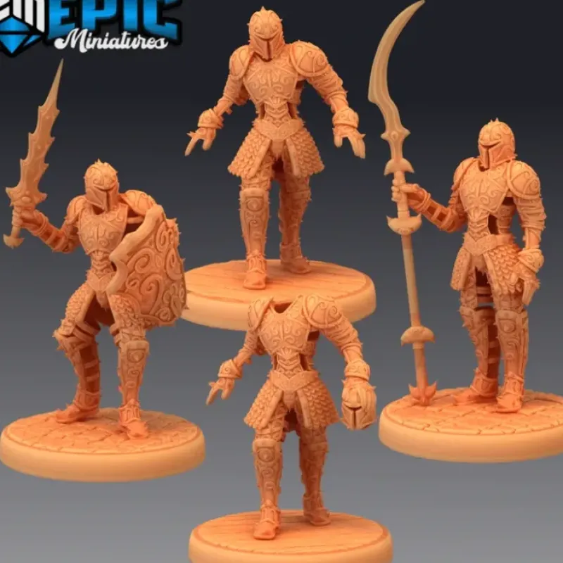 Miniature<Animated Armor Set - Miniature Marvels: Airplane Models & Painted Dice