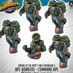 Miniature<Ape Bombers & Command Ape: Empire of the Apes - Units PIP 51069 - Miniature Marvels: Airplane Models & Painted Dice