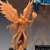 Miniature<Archangel With Axe - Miniature Marvels: Airplane Models & Painted Dice