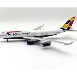 Airplane Model*ARD200 ARDBA62 1:200 British Airways Boeing 747-400 "Denmark Tail" - Miniature Marvels: Airplane Models & Painted Dice