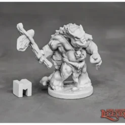 Miniature<Armorback Barbarian (Ankylosaurus): Dark Heaven Legends RPR 03876 - Miniature Marvels: Airplane Models & Painted Dice