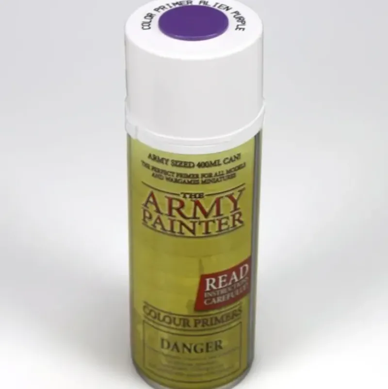 Shop All*Army Paints - Colour Primer: Alien Purple - Miniature Marvels: Airplane Models & Painted Dice