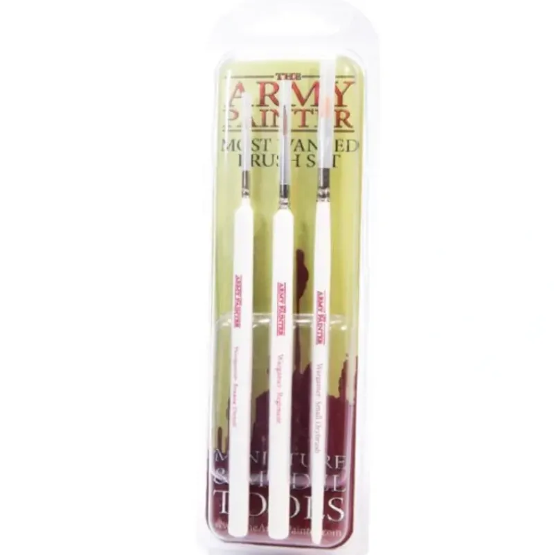 Shop All*Army Paints - Most Wanted Brush Set - Miniature Marvels: Airplane Models & Painted Dice