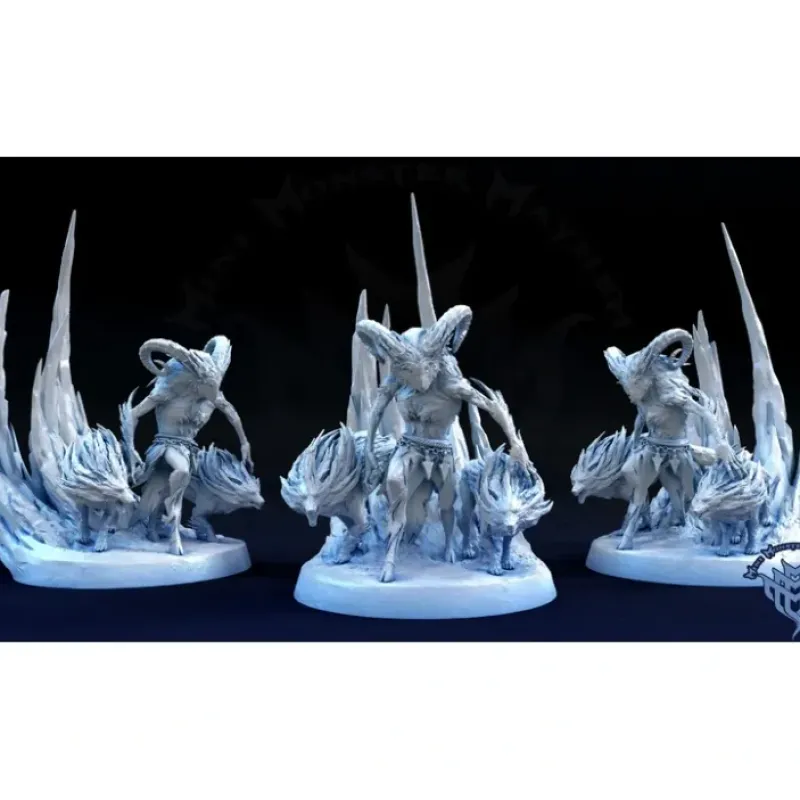 Miniature<Artic Owl Wanderer - Miniature Marvels: Airplane Models & Painted Dice