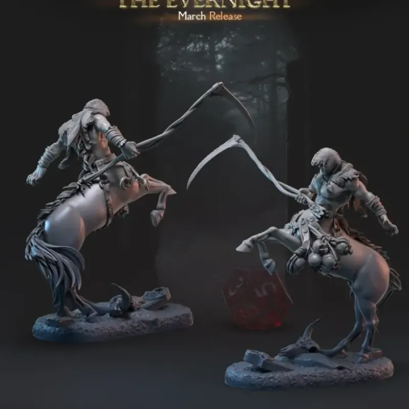 Miniature<Artois the Clawed Hoof - Miniature Marvels: Airplane Models & Painted Dice