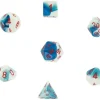Dice<Astral Blue / White: Gemini Polyhedral Dice Set (7's) CHX 26457 - Miniature Marvels: Airplane Models & Painted Dice