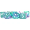 Dice<Aurora 16mm Poly Dice Set MET 712 - Miniature Marvels: Airplane Models & Painted Dice