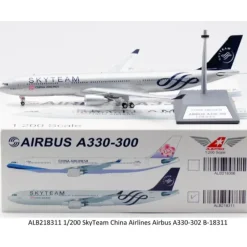 Airplane Model*Aviation200 ALB218311 1:200 Sky Team China Airlines Airbus A330-202 - Miniature Marvels: Airplane Models & Painted Dice