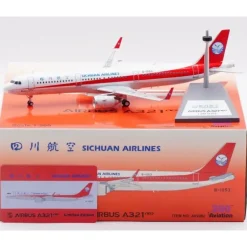 Airplane Model*Aviation200 AV2082 1:200 Sichuan Airlines Airbus A321-271N - Miniature Marvels: Airplane Models & Painted Dice