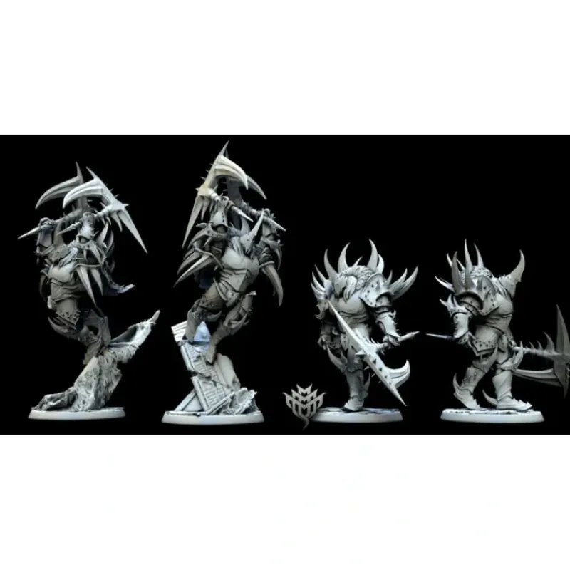 Miniature<Axe Man - Miniature Marvels: Airplane Models & Painted Dice