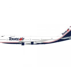 Airplane Model**B Models B-742-LL001 1:200 Tower Air Boeing 747-200 "Liar Liar" film N618FF - Miniature Marvels: Airplane Models & Painted Dice