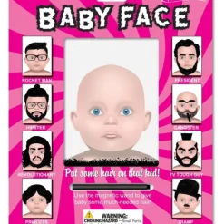 Egpull<Baby Face Beard / Hair Maker - Funny Magnetic Child Drawing Kit - Archie McPhee - Miniature Marvels: Airplane Models & Painted Dice