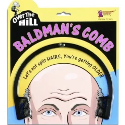 Egpull<BALD MANS COMB Over The Hill Old Age Balding Hair Joke Prank Gag Gift Funny - Miniature Marvels: Airplane Models & Painted Dice