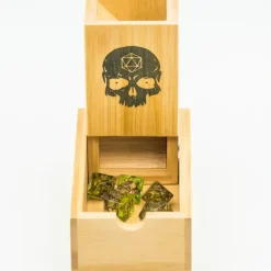 Shop All*Bamboo Folding Dice Tower with Skull - Miniature Marvels: Airplane Models & Painted Dice