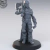 Miniature<Bandit Axe On Shoulder - Miniature Marvels: Airplane Models & Painted Dice