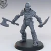 Miniature<Bandit With Axe And Scimitar - Miniature Marvels: Airplane Models & Painted Dice
