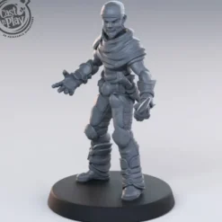 Miniature<Bandit With Dagger - Miniature Marvels: Airplane Models & Painted Dice