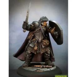 Miniature<Baran Blacktree, Veteran Warrior: Dungeon Dwellers RPR 07002 - Miniature Marvels: Airplane Models & Painted Dice