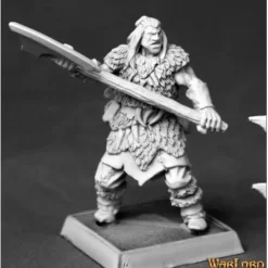 Miniature<Barbarian Axeman Of Icingstead: Warlord RPR 14620 - Miniature Marvels: Airplane Models & Painted Dice