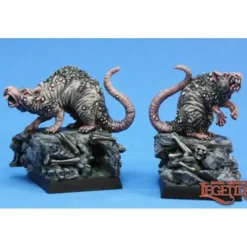 Miniature<Barrow Rats (2): Dark Heaven Legends RPR 03753 - Miniature Marvels: Airplane Models & Painted Dice