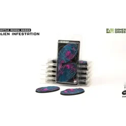 Shop All*Battle Ready Bases - Alien Infestation: Oval 90mm (x2) LTG GSG-GGB-AIO90 - Miniature Marvels: Airplane Models & Painted Dice