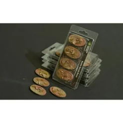 Shop All*Battle Ready Bases - Badlands: Oval 60mm (x4) LTG GSG-GGB-BLO60 - Miniature Marvels: Airplane Models & Painted Dice