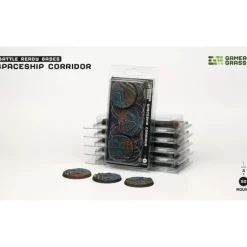 Shop All*Battle Ready Bases - Spaceship Corridor: Round 50mm (x3) LTG GSG-GGB-SPR50 - Miniature Marvels: Airplane Models & Painted Dice